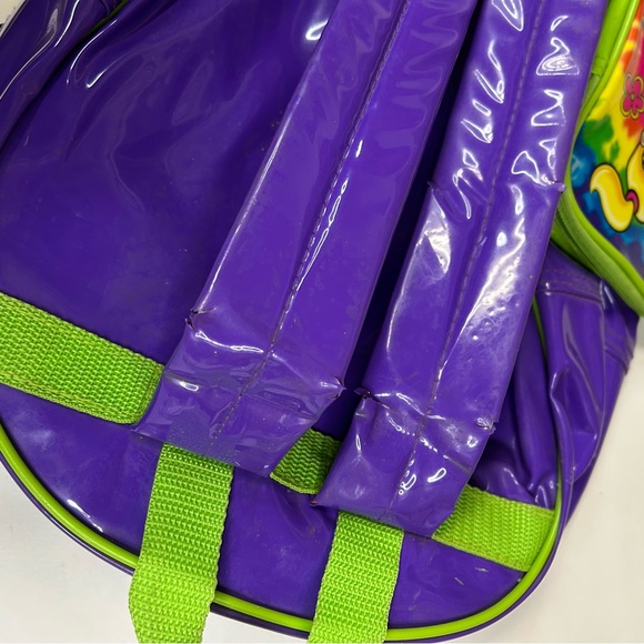 Vintage Lisa Frank Full Size Backpack 3 Fab Girl Friends Tie Dye Purple Green - Picture 10 of 15